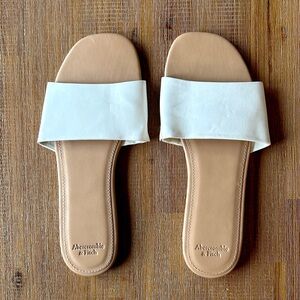Abercrombie & Fitch Single Strap Slides, NWOT
